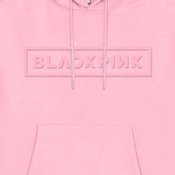 BlackPink Unisex Vuxen Logo Hoodie L Rosa Pink L