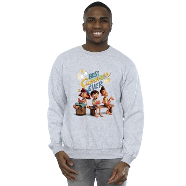 Disney Mens Luca Best Summer Ever Sweatshirt XL Sports Grey Sports Grey XL