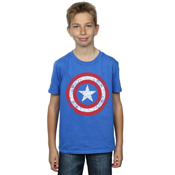 Marvel Boys Avengers Captain America Repad Sköld T-shirt 5 Royal Blue 5-6 Years