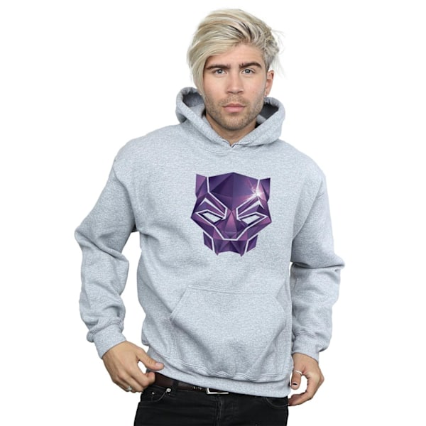 Marvel Mens Avengers Infinity War Black Panther Geometric Hoodi Sports Grey 5XL
