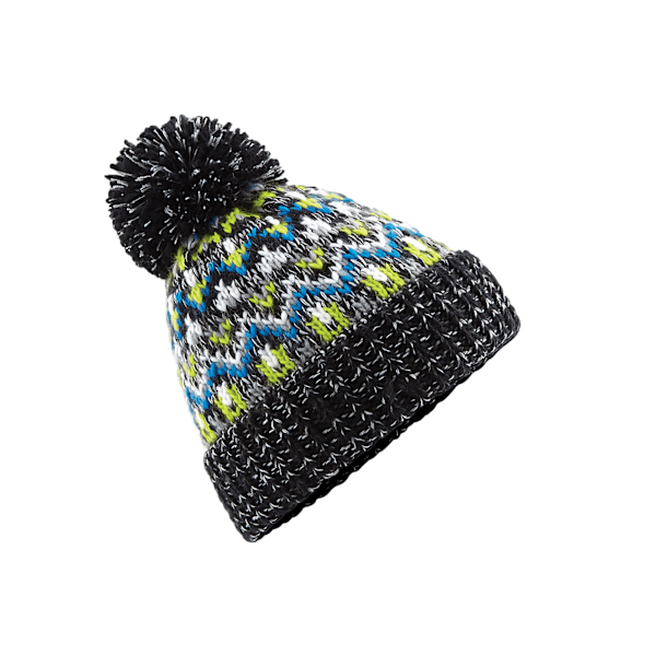 Beechfield Unisex Vuxen Blizzard Bobble Mössa One Size Lakrits Liquorice Zing One Size