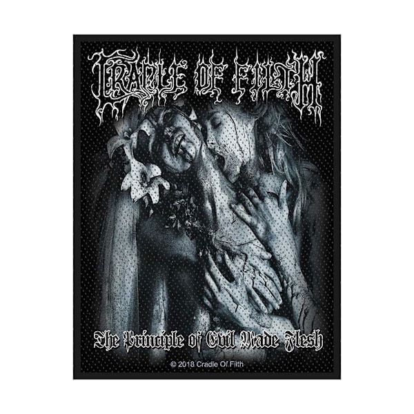 Cradle Of Filth The Principle Of Evil Made Flesh Vävda Patch På Black/White One Size