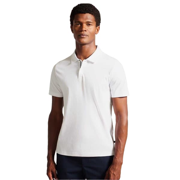 Ted Baker Herr Zeiter Pikétröja i Bomull S Vit White S
