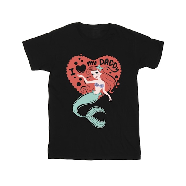 Disney Boys The Little Mermaid Love Daddy T-Shirt 12-13 år B Black 12-13 Years