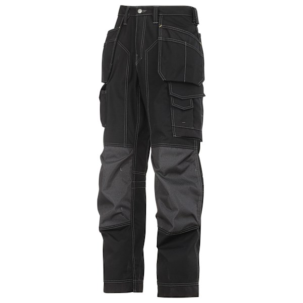 Snickers herrbyxa Floorlayer Ripstop Workwear / Byxa 30R Svart Black 30R