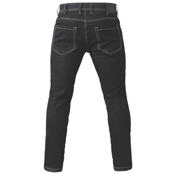 D555 Mens Claude King Size Tapered Fit Stretch Jeans 40R Svart Black 40R