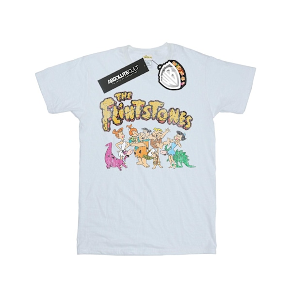 The Flintstones Boys Group Distressed T-Shirt 12-13 år Vit White 12-13 Years