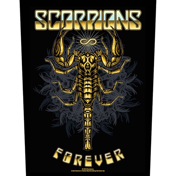 Scorpions Forever Patch One Size Svart/Guld/Grå Black/Gold/Grey One Size