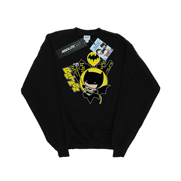 DC Comics Girls Chibi Batman Swinging Sweatshirt 7-8 år Svart Black 7-8 Years
