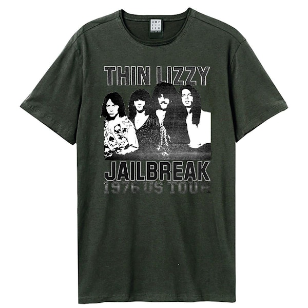 Amplified Unisex Vuxen Jailbreak Tour Thin Lizzy T-Shirt XL Cha Charcoal XL