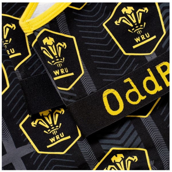 OddBalls Damer/Damer alternativ Welsh Rugby Union Bralette S B Black/Yellow S