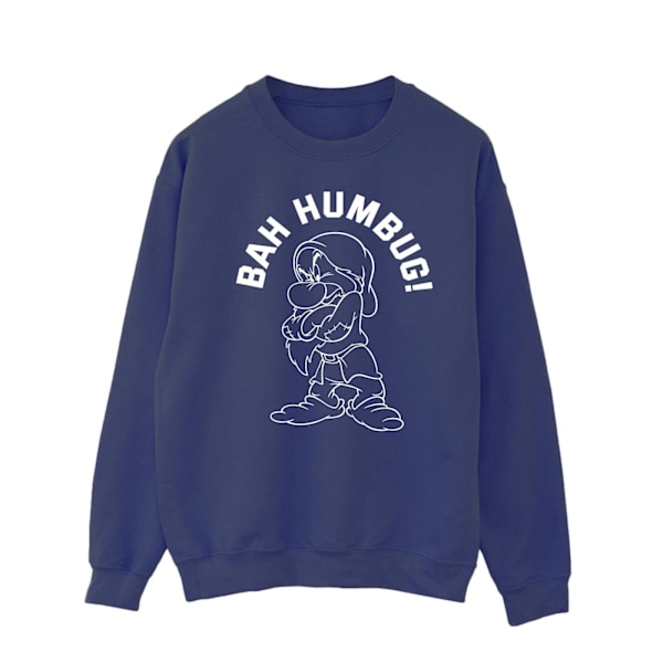 Disney Herr Snow White Grumpy Humbug Sweatshirt 4XL Marinblå Navy Blue 4XL