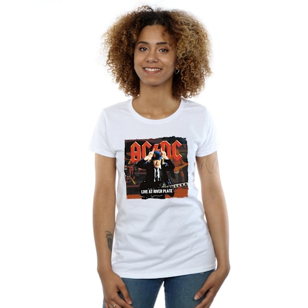 AC/DC Dam/Kvinnor Live At River Plate Columbia Records Bomull White L