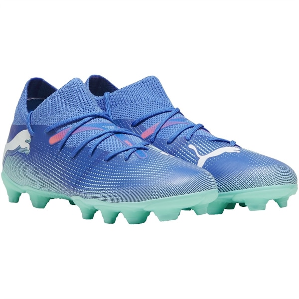 Puma Barn/Junior Future 7 Play Fotbollsskor 1 UK Blå/Vit Blue/White 1 UK