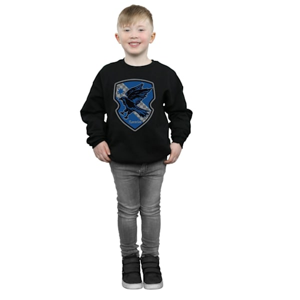 Harry Potter Pojkar Ravenclaw Crest Flat Sweatshirt 12-13 År B Black 12-13 Years