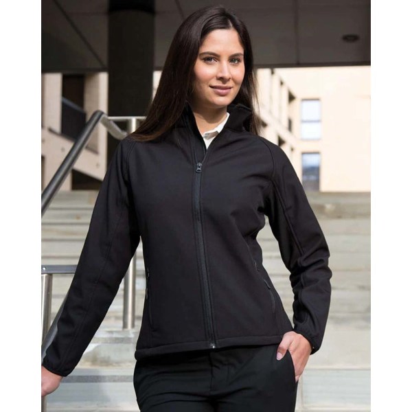 Resultat Dam/dam Core Printable Softshell Jacket 2XL Svart Black / Black 2XL