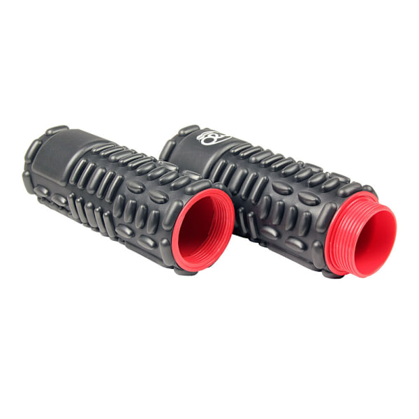 Fitness Mad Twin Vari Massage Foam Roller 60cm x 12cm Svart/Röd Black/Red 60cm x 12cm