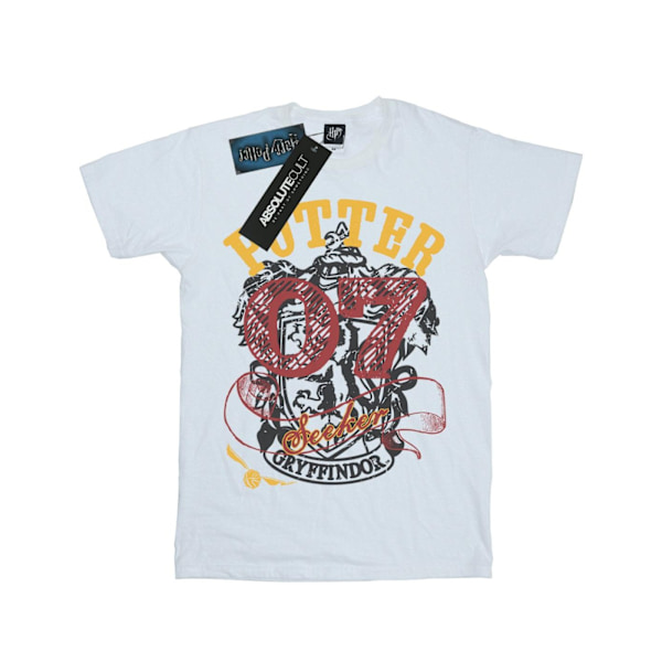 Harry Potter Pojkar Gryffindor Seeker T-shirt 7-8 år Vit White 7-8 Years