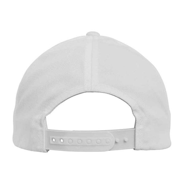 Flexfit 5 Panel Snapback Classic Baseball Cap One Size Vit White One Size