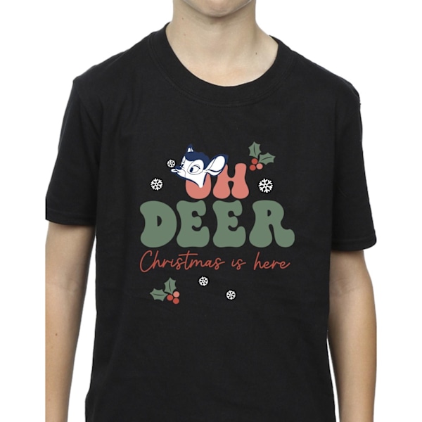 Disney Boys Bambi Oh Deer T-Shirt 5-6 år Svart Black 5-6 Years