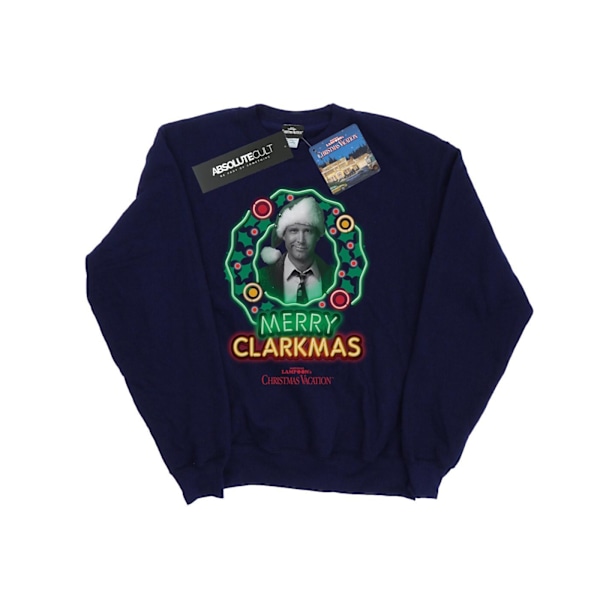 National Lampoon's Christmas Vacation Boys Greyscale Clarkmas S Navy Blue 9-11 Years