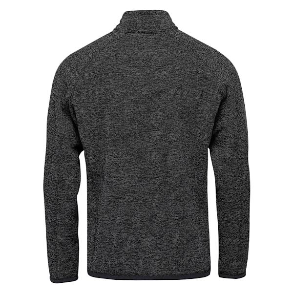 Stormtech Herr Avalante Heather Quarter Zip Fleece Top 4XL Svart Black 4XL