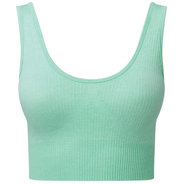 TriDri Dam/Kvinnor Multisport Ribbad Sömlös 3D BH XS Peppe Peppermint Melange XS