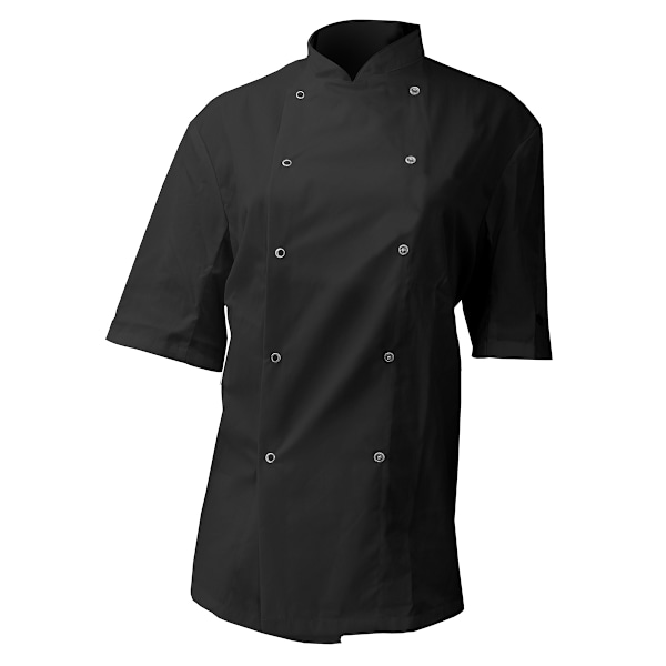 Dennys AFD Herrkockjacka / Kockkläder (2-pack) XS Svart Black XS