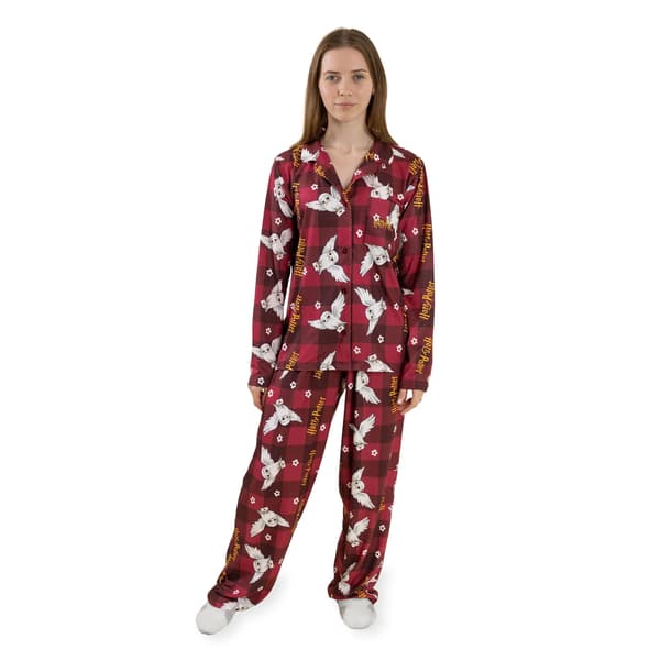 Harry Potter Dam/Dam Hedwig Lång Pyjamas Set M Röd Red M