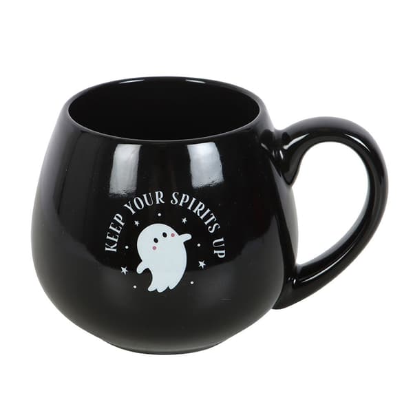 Something Different Keep Your Spirits Up Spöke Rund 500ml Mugg Black One Size