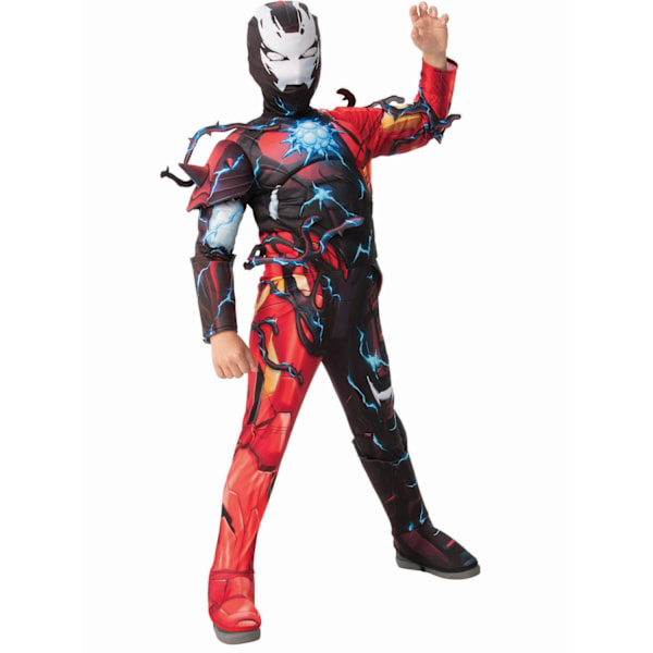 Iron Man Boys Venomized Costume L Orange/Black Orange/Black L