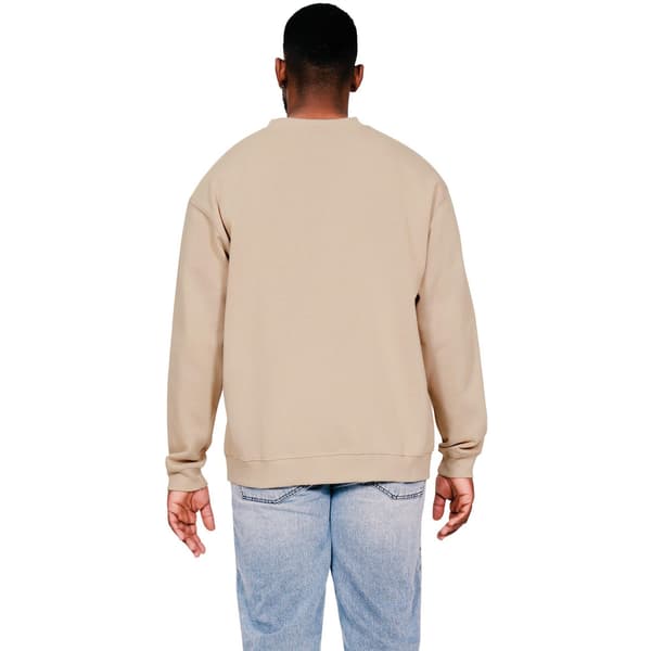 Casual Classics Herr Ringspun Bomull Förlängd Halsringning Oversize Sand S