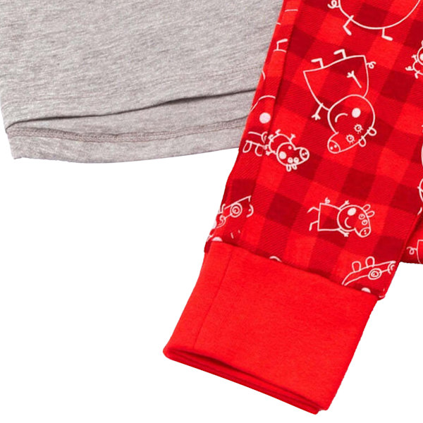 Greta Gris Boys George Pig Julpyjamas Set 5-6 År Röd/Grå Red/Grey 5-6 Years