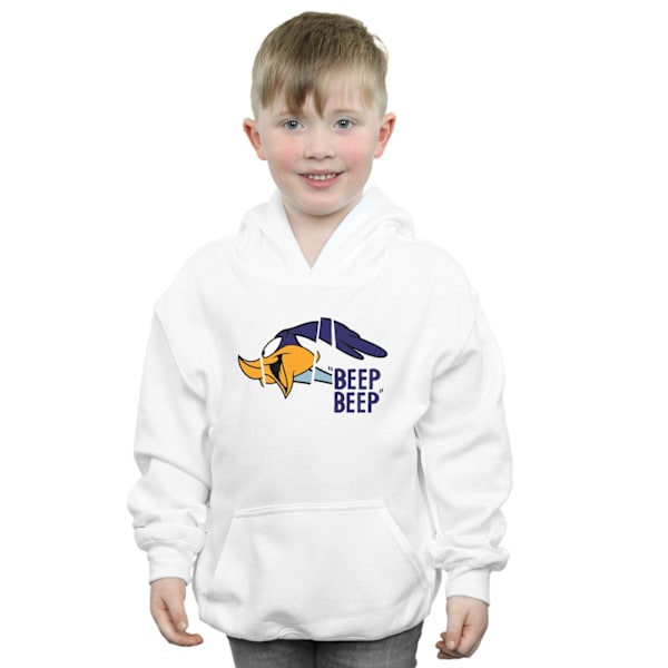 Looney Tunes Boys Road Runner Beep Beep Hoodie 9-11 År Vit White 9-11 Years