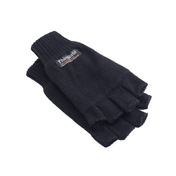 Yoko Unisex 3M Thinsulate Termiska Halvfinger Vinter/Skidhandskar Black One Size