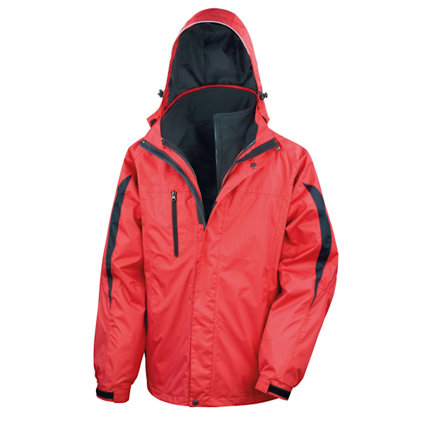 Result Herr 3 i 1 Resjacka 4XL Röd/Svart Red/Black 4XL