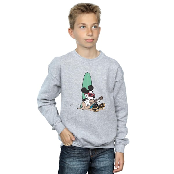 Disney Boys Mickey Mouse Surf And Chill Sweatshirt 12-13 år Sports Grey 12-13 Years