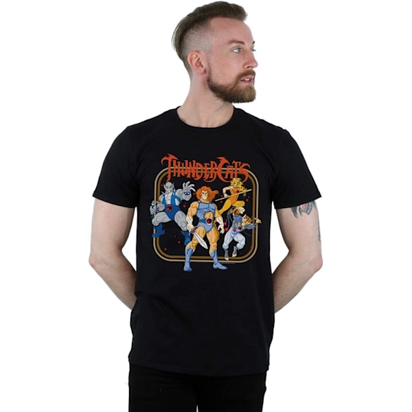 Thundercats Unisex Vuxen Gruppbild T-Shirt XL Svart/Orange/Blå Black/Orange/Blue XL
