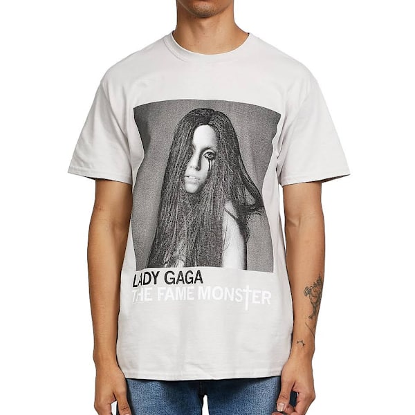 Lady Gaga Unisex Adult Fame Monster Bomull T-shirt L Grå Grey L