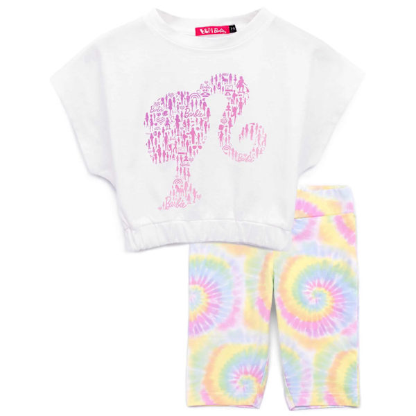 Barbie Girls Shorts & Top Set 5-6 år Vit/Rosa White/Pink 5-6 Years