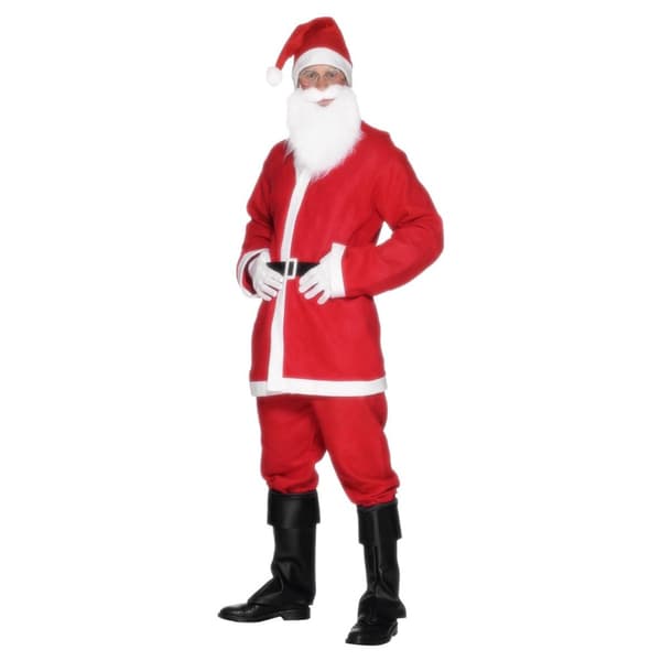 Smiffys Herr Tomtedräkt Julset M Röd/Vit Red/White M