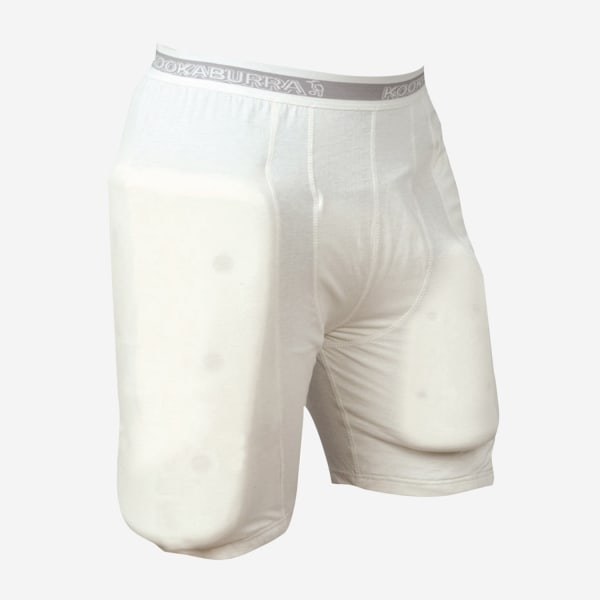 Kookaburra skyddande vadderade shorts för män S vit White S