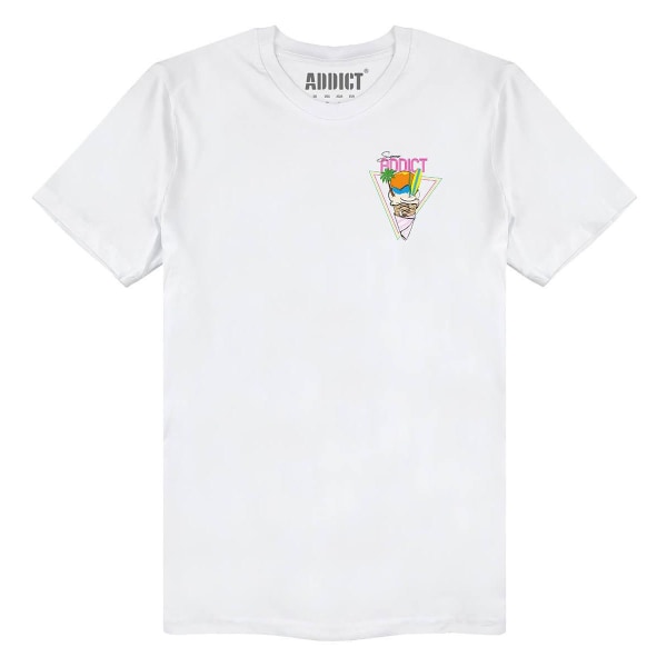 Addict Unisex Vuxen Retro Summer T-Shirt XL Vit White XL