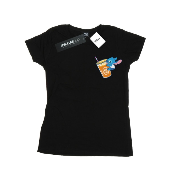 Disney Dam/Dam Lilo And Stitch Drink T-shirt i bomull S Bla Black S