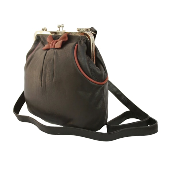 Eastern Counties Leather Amelia Läderhandväska One Size Svart/ Black/Tan One Size