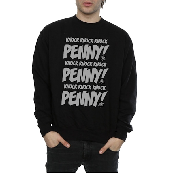 The Big Bang Theory Herr Sheldon Knock Knock Penny Sweatshirt M Black M