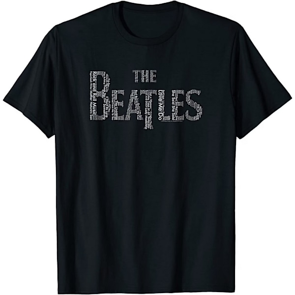 The Beatles Unisex Adult Drop T Logo T-Shirt L Svart Black L