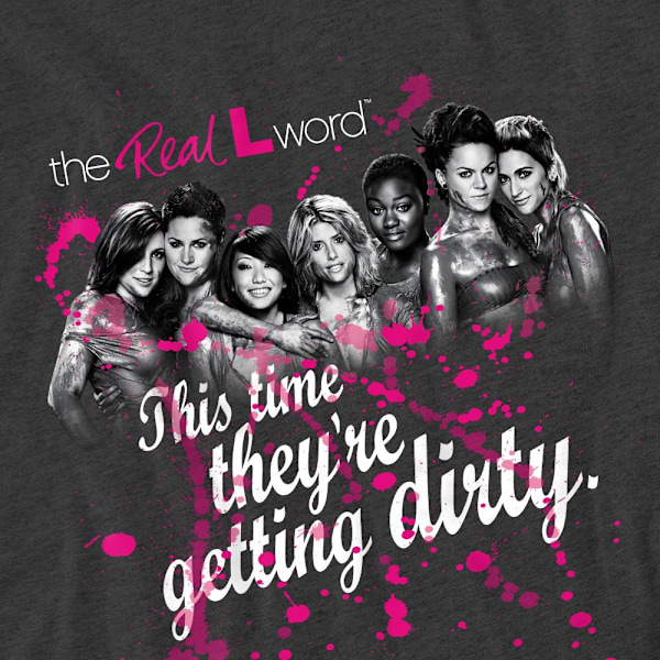 The Real L Word Unisex Vuxen Dirty T-Shirt M Kolgrå Charcoal M