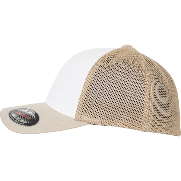 Flexfit by Yupoong Vuxen Unisex Färgad Front Mesh Trucker Ca Dark Grey/White L/XL