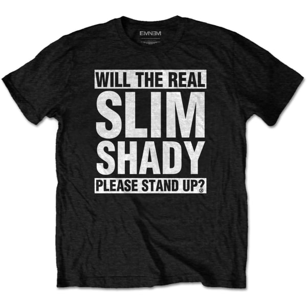 Eminem Unisex Adult The Real Slim Shady T-Shirt XL Svart Black XL
